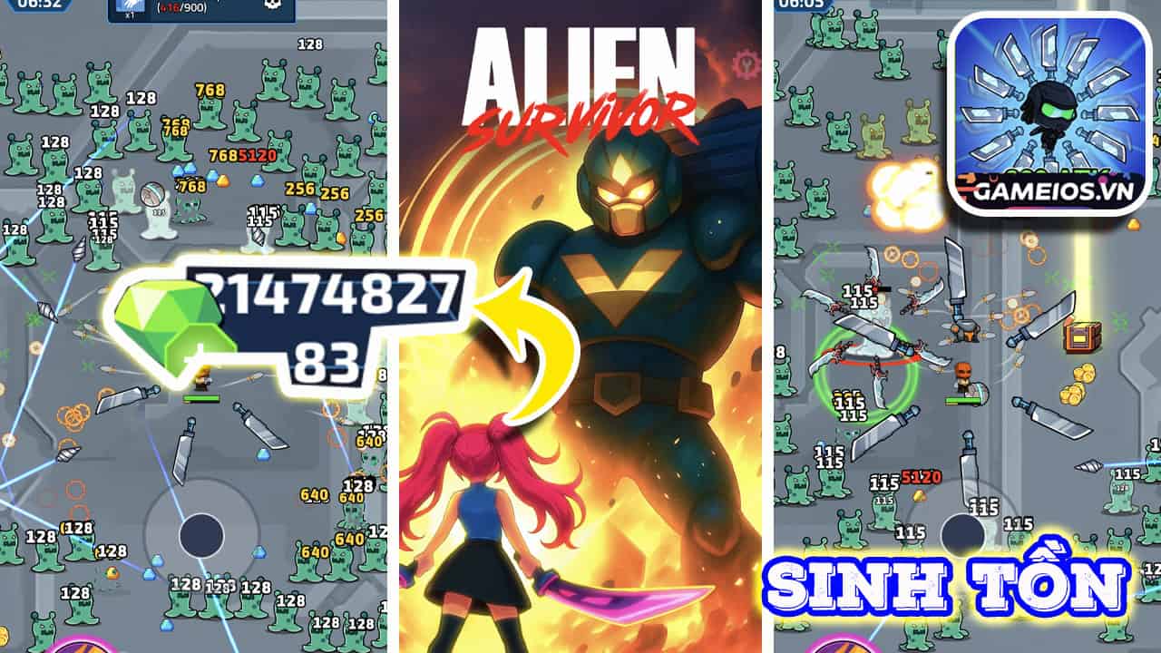 tải hack Alien Survivor Survival Arena