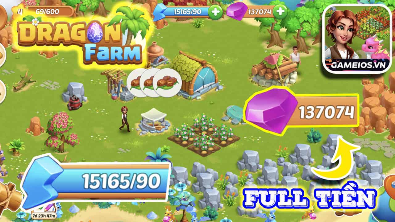 tải hack Dragon Farm Island Adventure