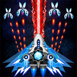 Galaxy Attack: Space Shooter - Hack không giới hạn Vàng, Kim Cương và Dame mạnh hơn