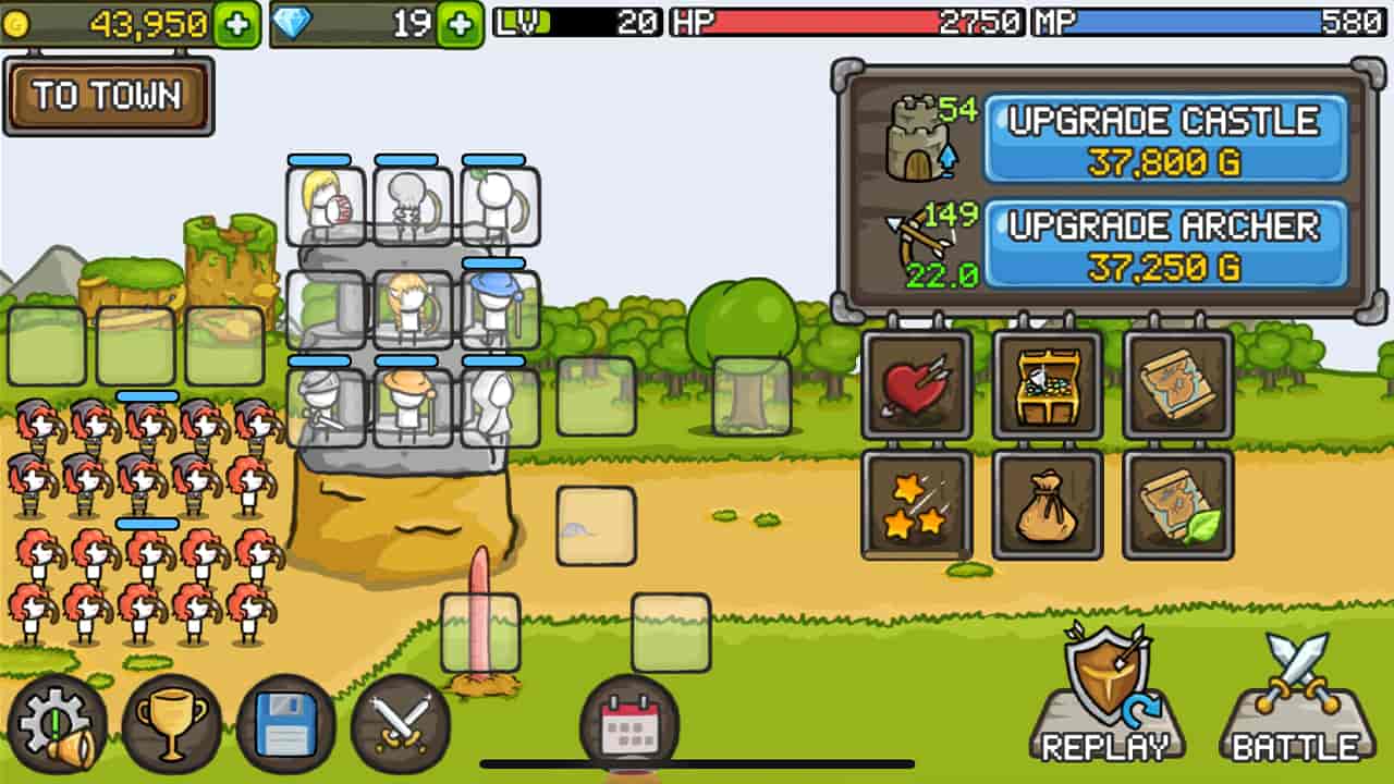 Grow Castle hack full vàng