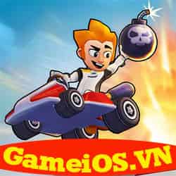 Boom Karts Multiplayer Racing MOD iOS (Mở khoá toàn bộ Xe và Emotes)