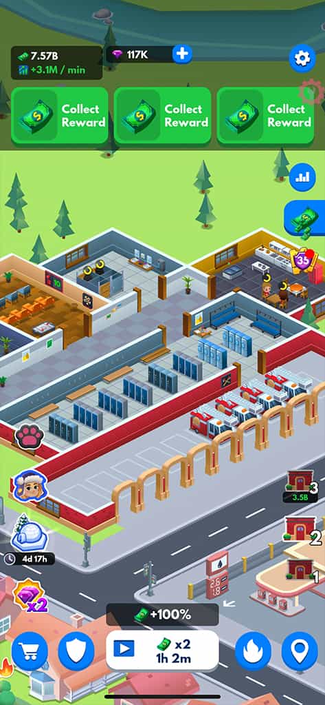 Idle Firefighter Tycoon hack tiền