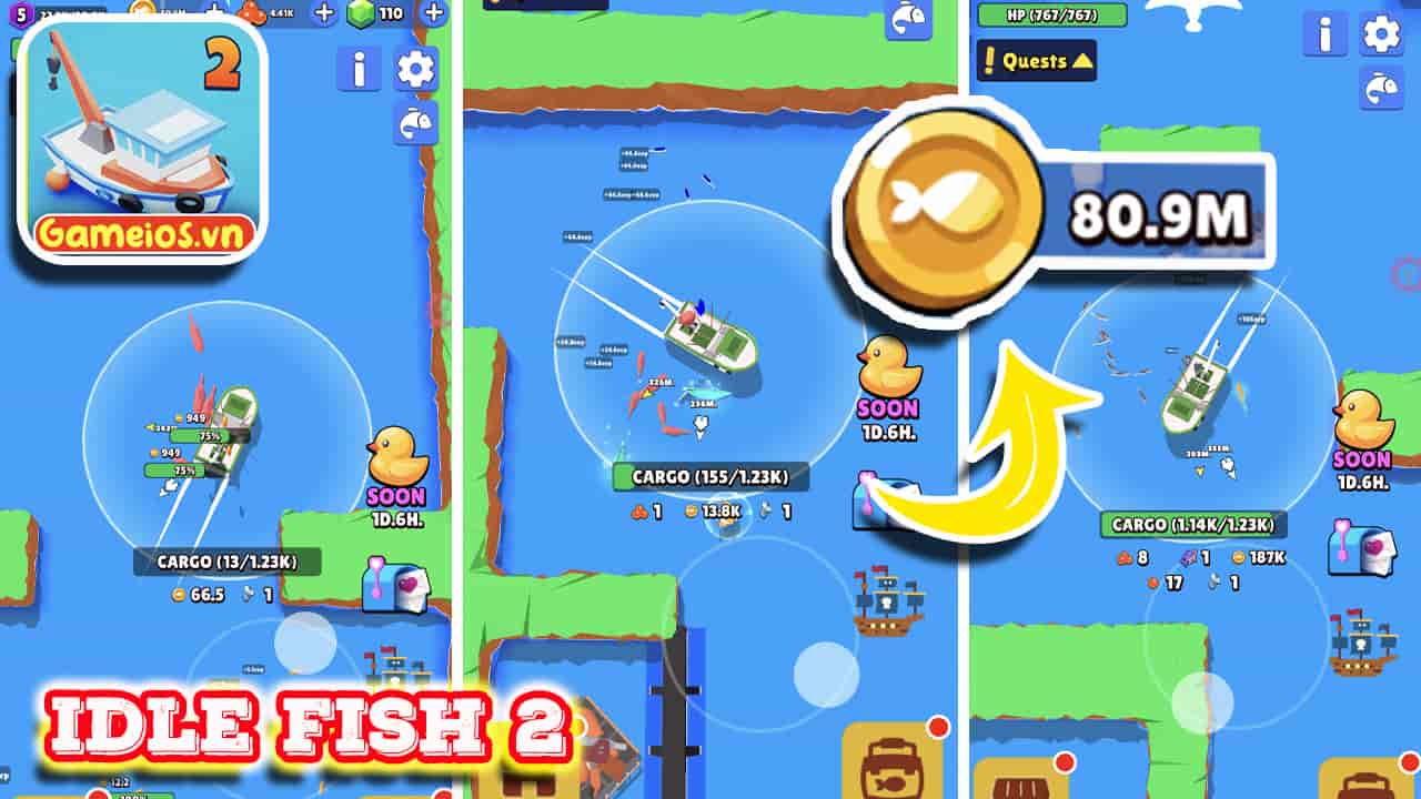 Tải hack Idle Fish 2