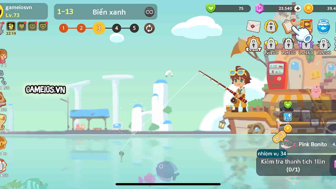 Idle Fishing Sea of Fantasy vô hạn tiền