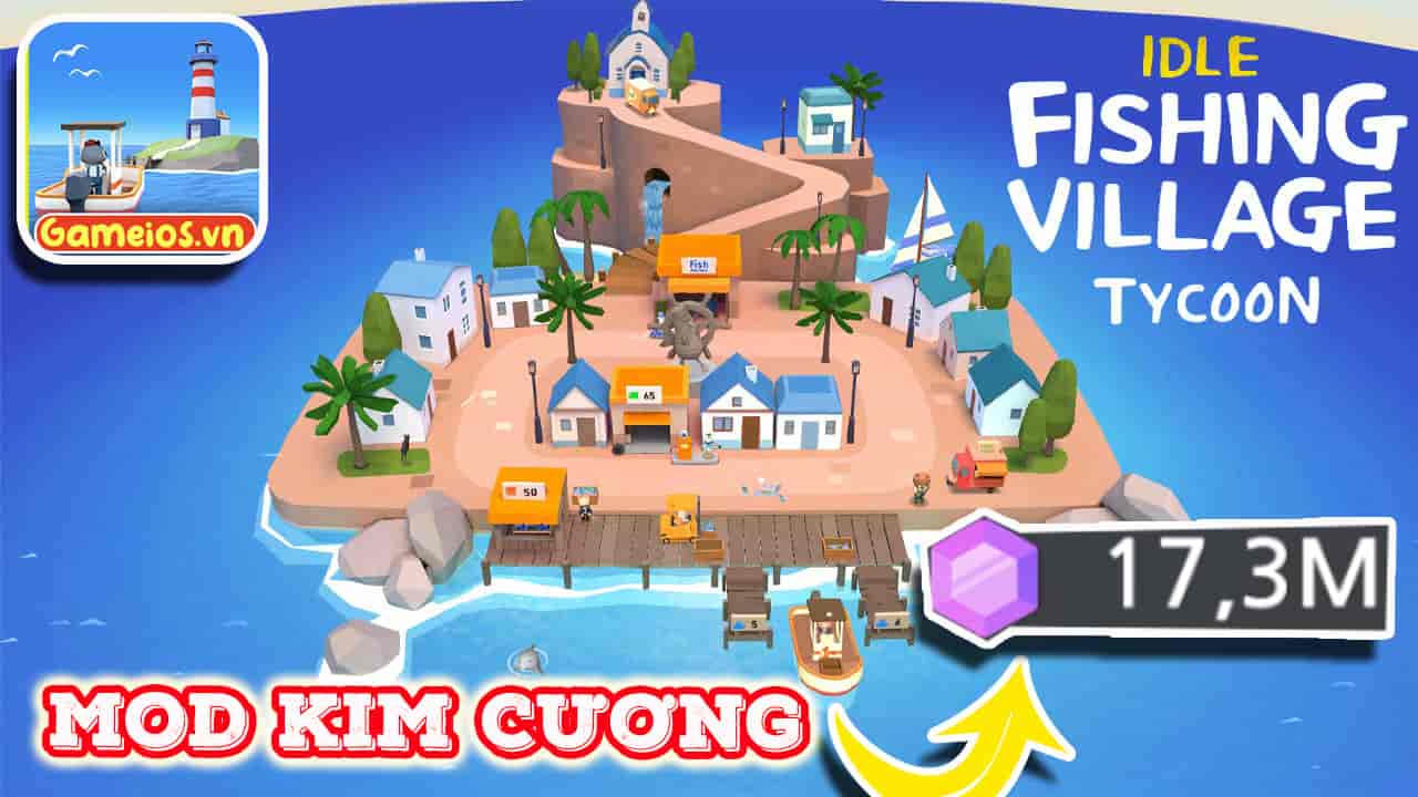 Tải hack Idle Fishing Village Tycoon iOS