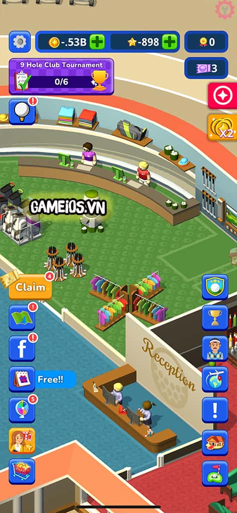 Idle Golf Club Manager Tycoon vô hạn tiền