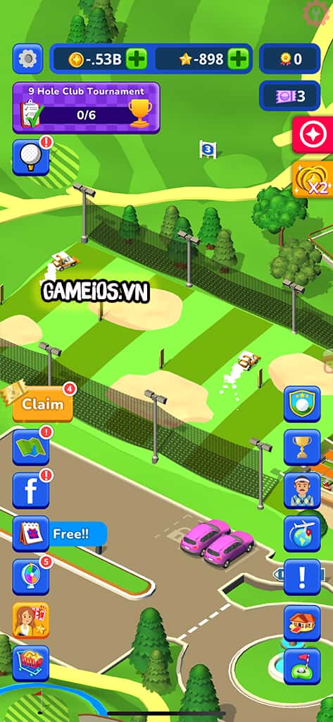 Idle Golf Club Manager Tycoon vô hạn sao