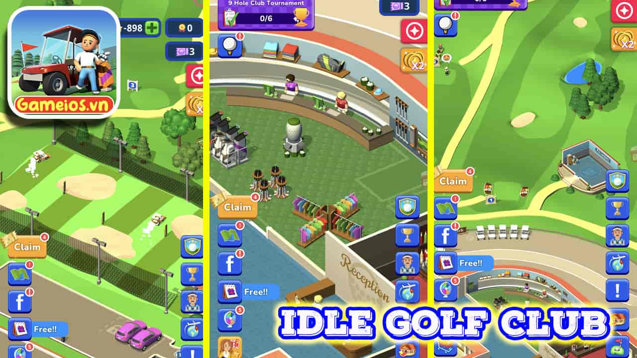 tải hack Idle Golf Club Manager Tycoon