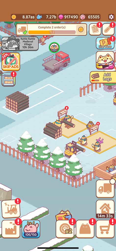 tải mod Idle Lumbercat Wood ios