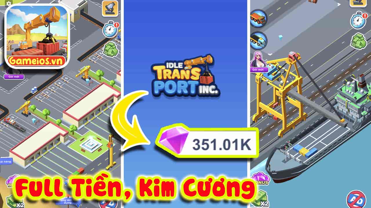 Tải Idle Transport Inc hack iOS