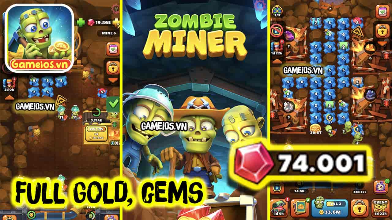 Tải Idle Zombie Miner Gold Tycoon