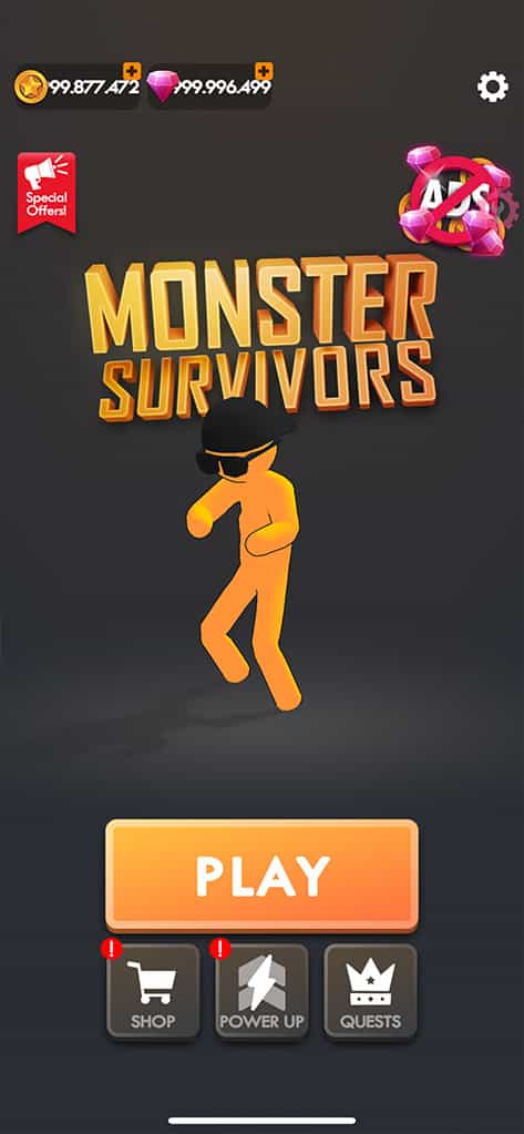 Tải mod Monster Survivors vô hạn kim cương