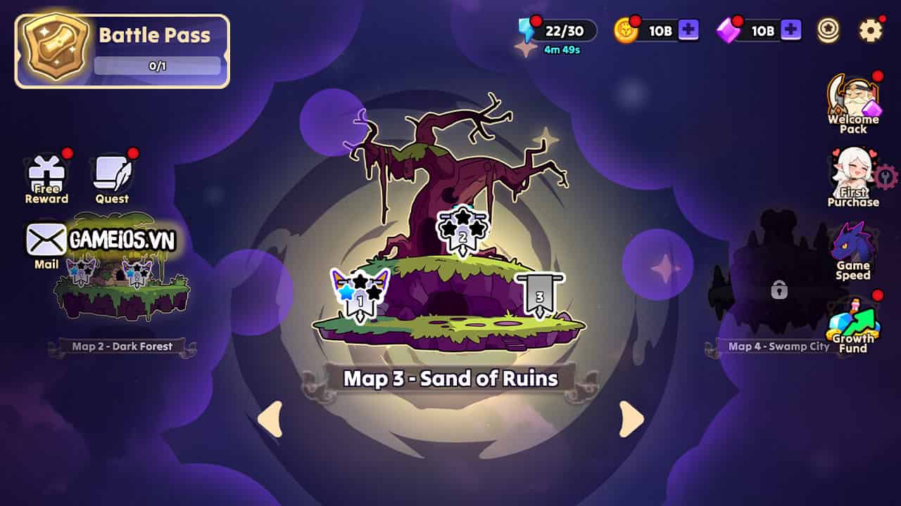 Nighty Knight Frontier War TD full vàng