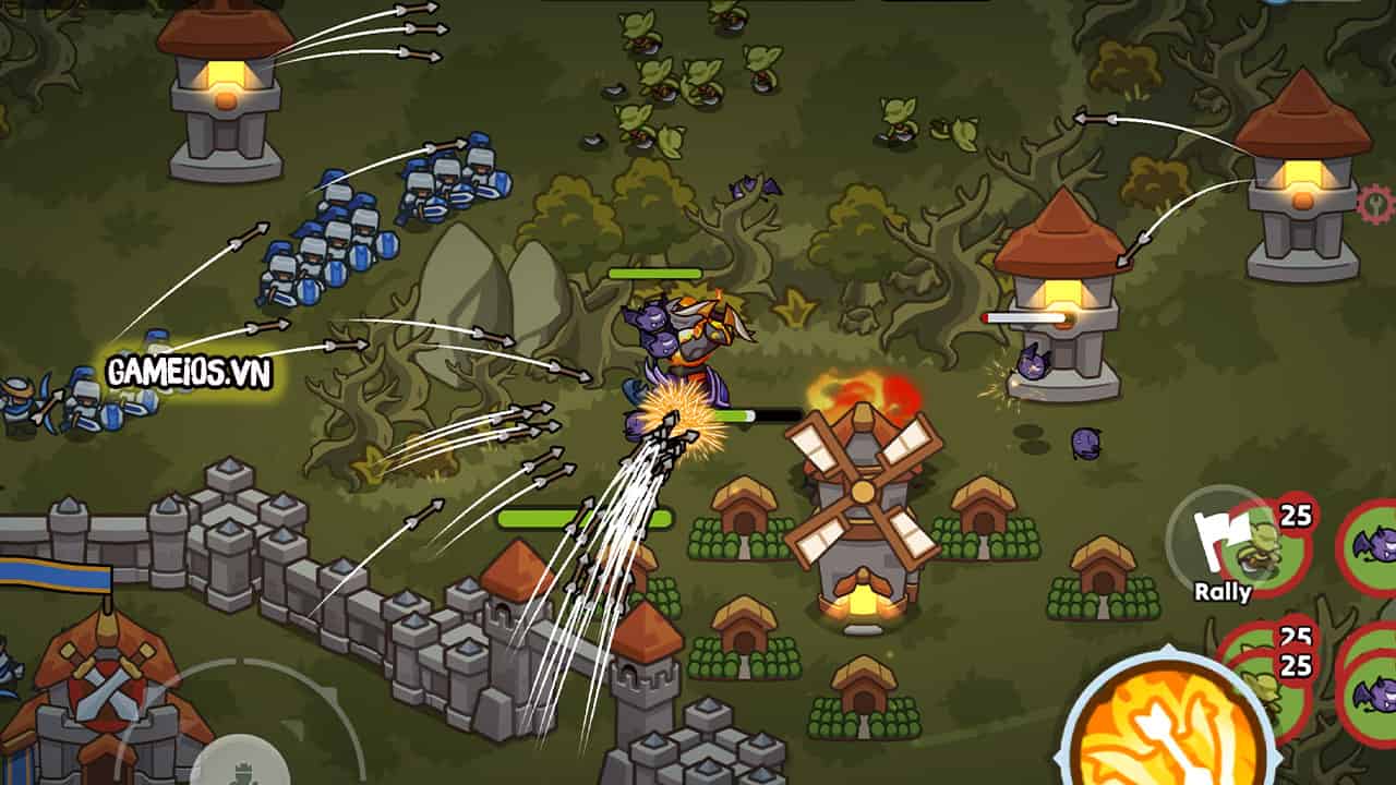 Nighty Knight Frontier War TD full kim cương