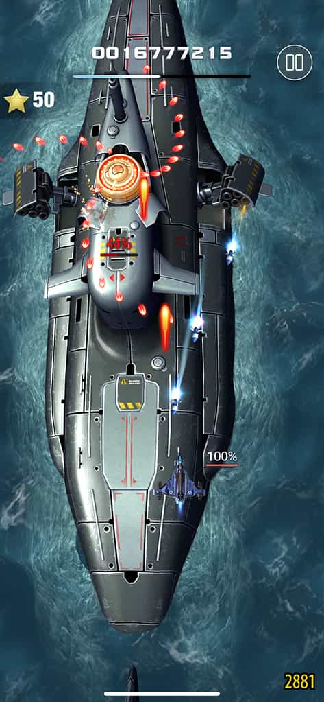 Red Hunt Space Attack Shooter mod one hit