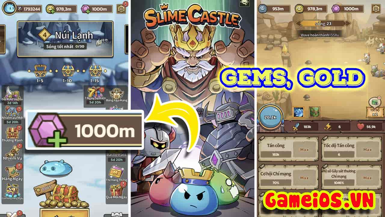 tải hack Slime Castle Idle ios