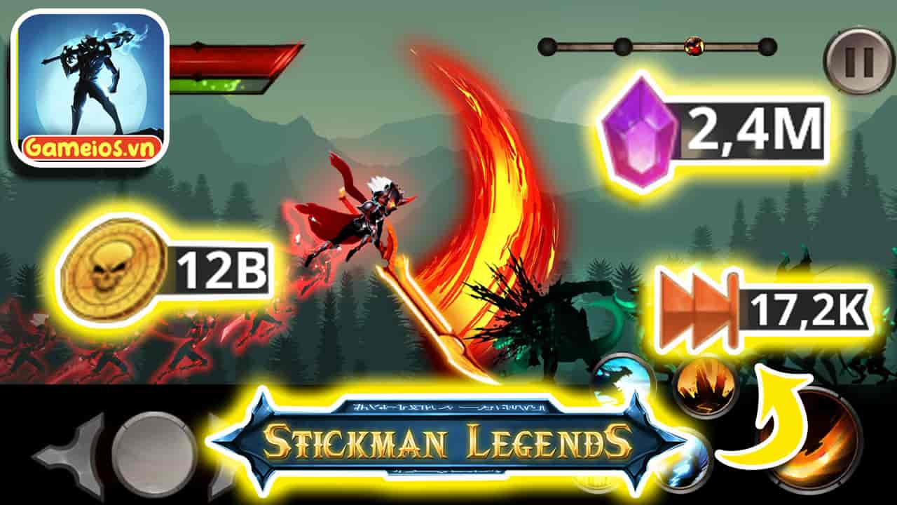 Stickman Legends Offline hack kim cương