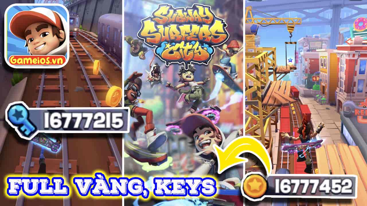 tải hack Subway Surfers City iOS