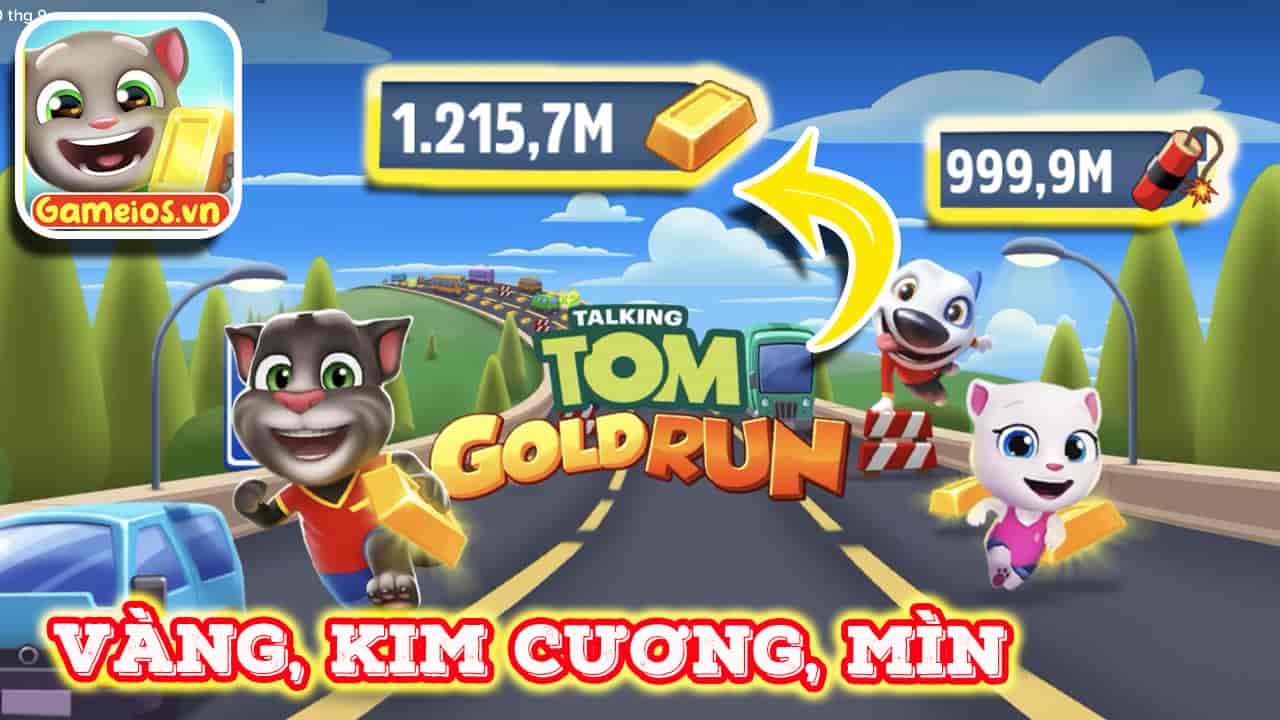 tải Talking Tom Gold Run hack ios