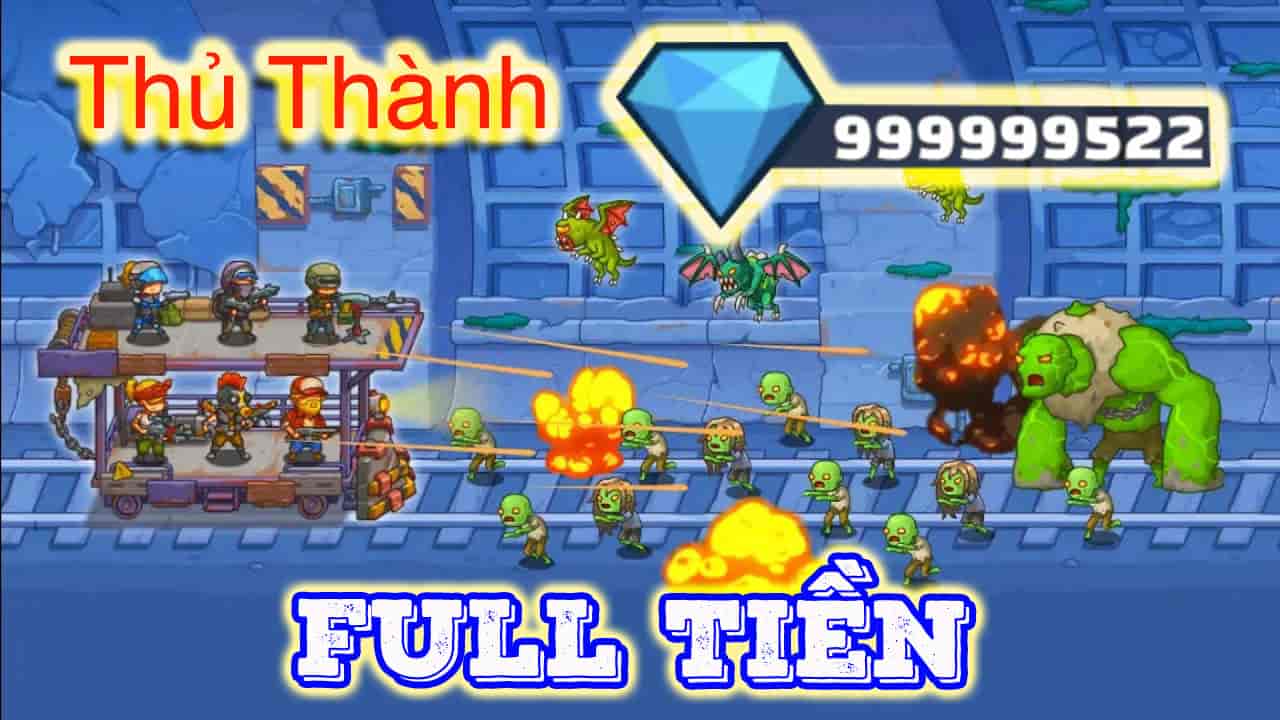 Tower Train Zombie Defense 2D