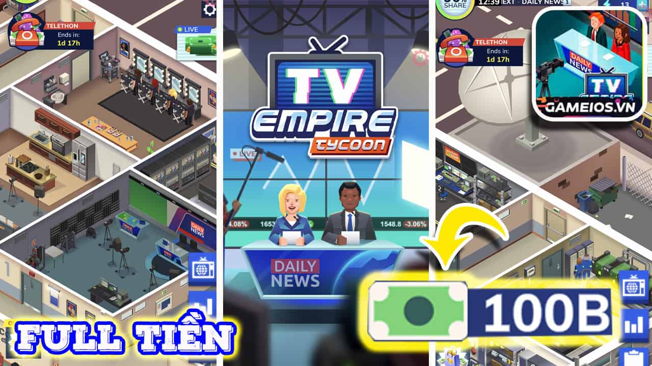 tải hack TV Empire Tycoon Idle