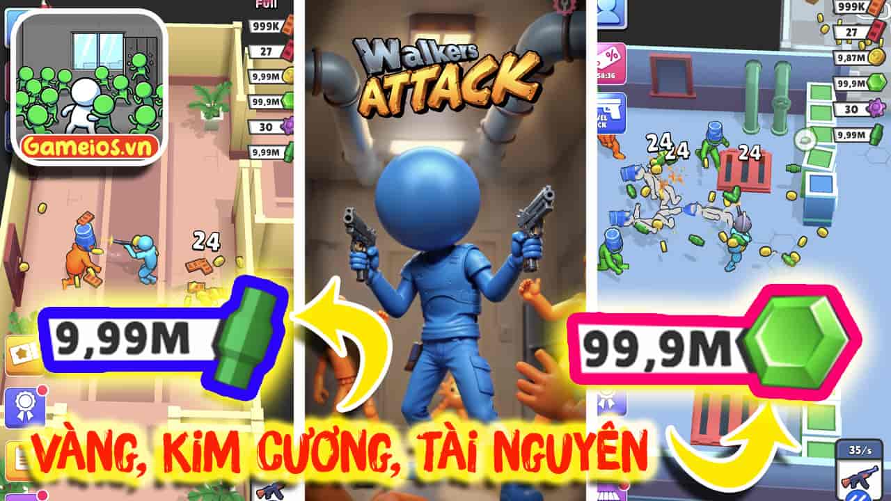 tải Walkers Attack vô hạn vàng