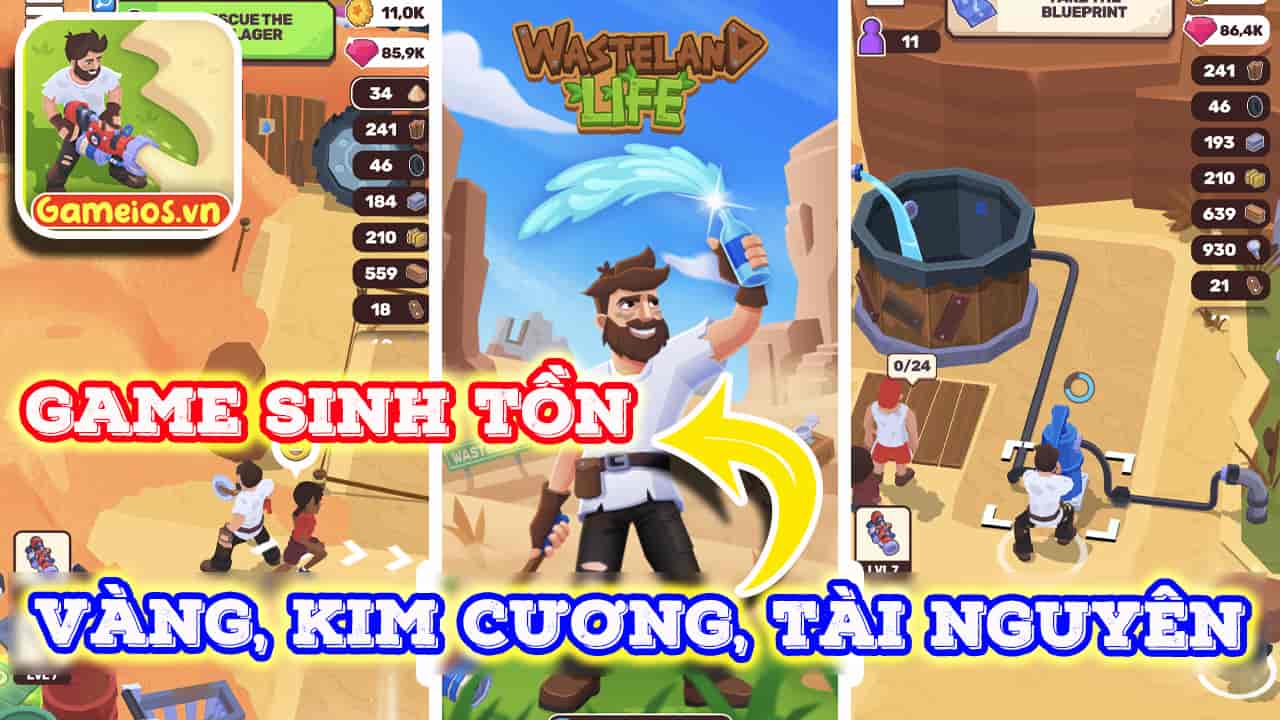 tải hack Wasteland Life Survival Idle ios