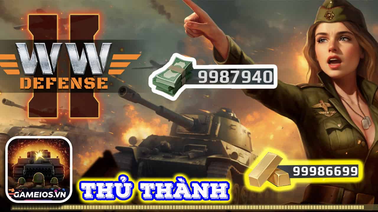 tải hack WWII Defense RTS Army TD